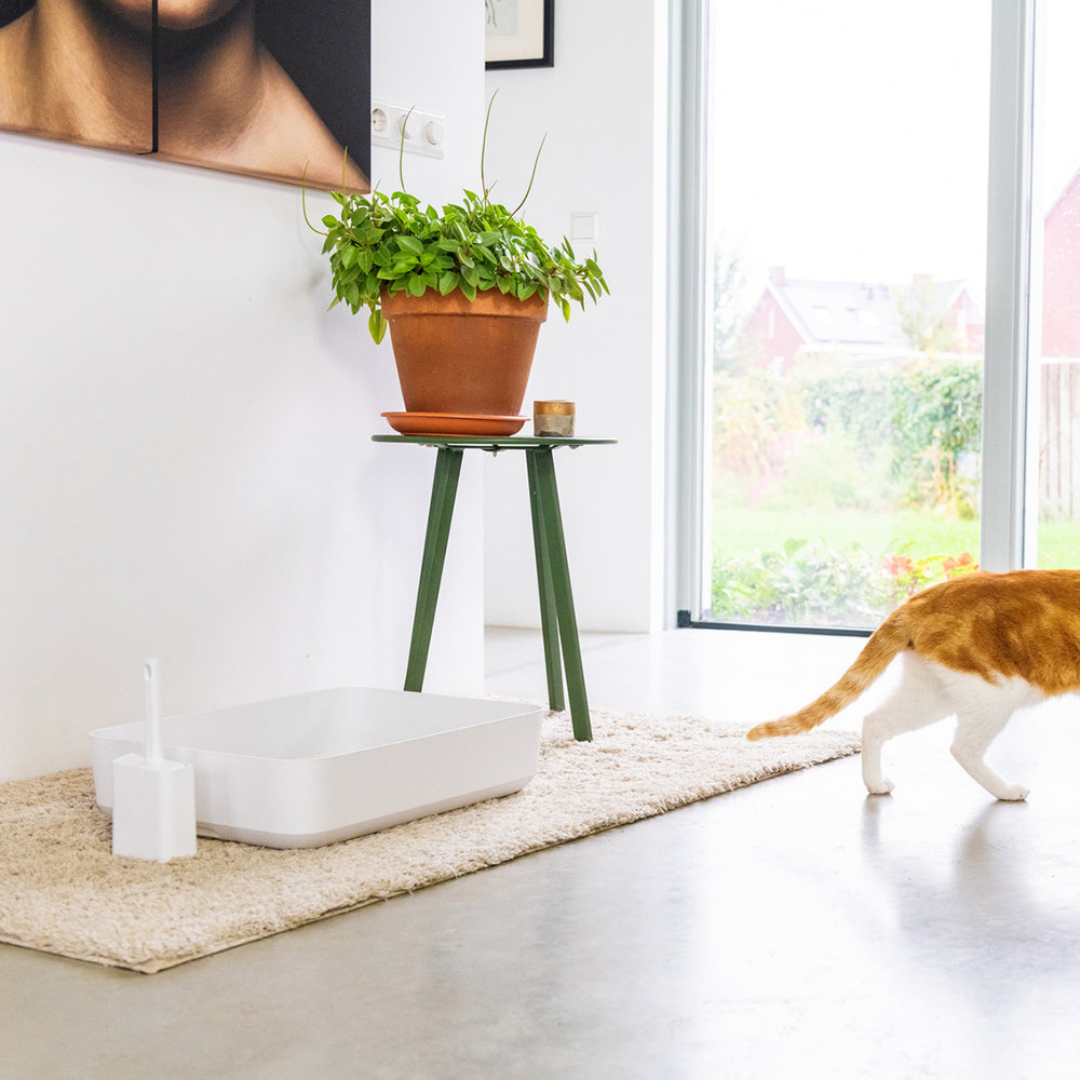 POH CAT LITTER BOX WHITE