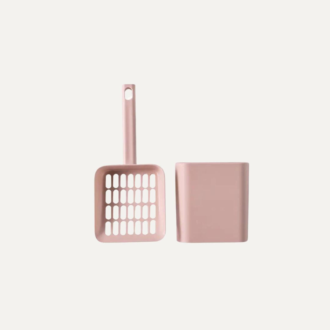 CAT LITTER SCOOP & HOLDER PINK