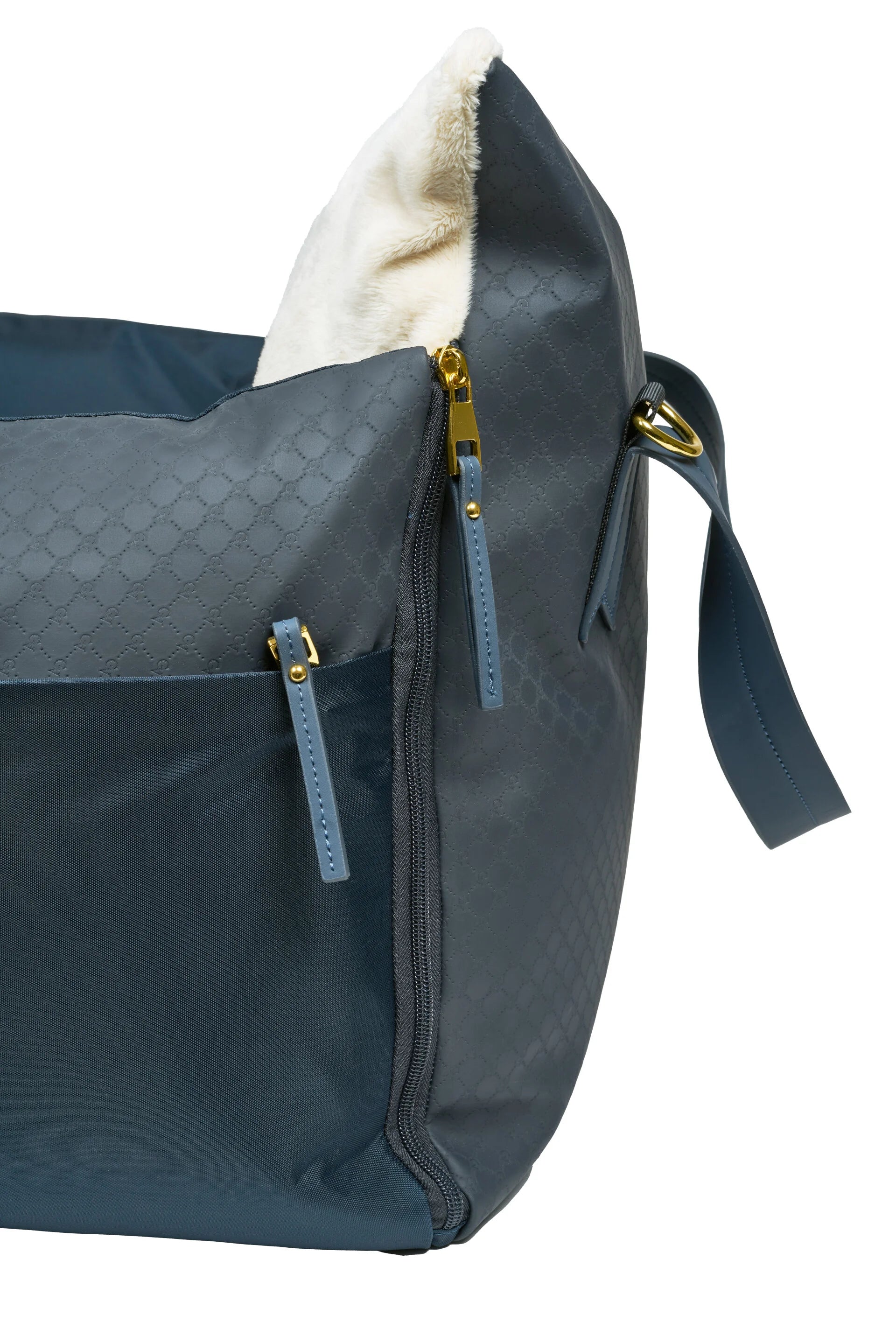 LUXURY DOG CAR SEAT NAVY BLUE XL BILSETE
