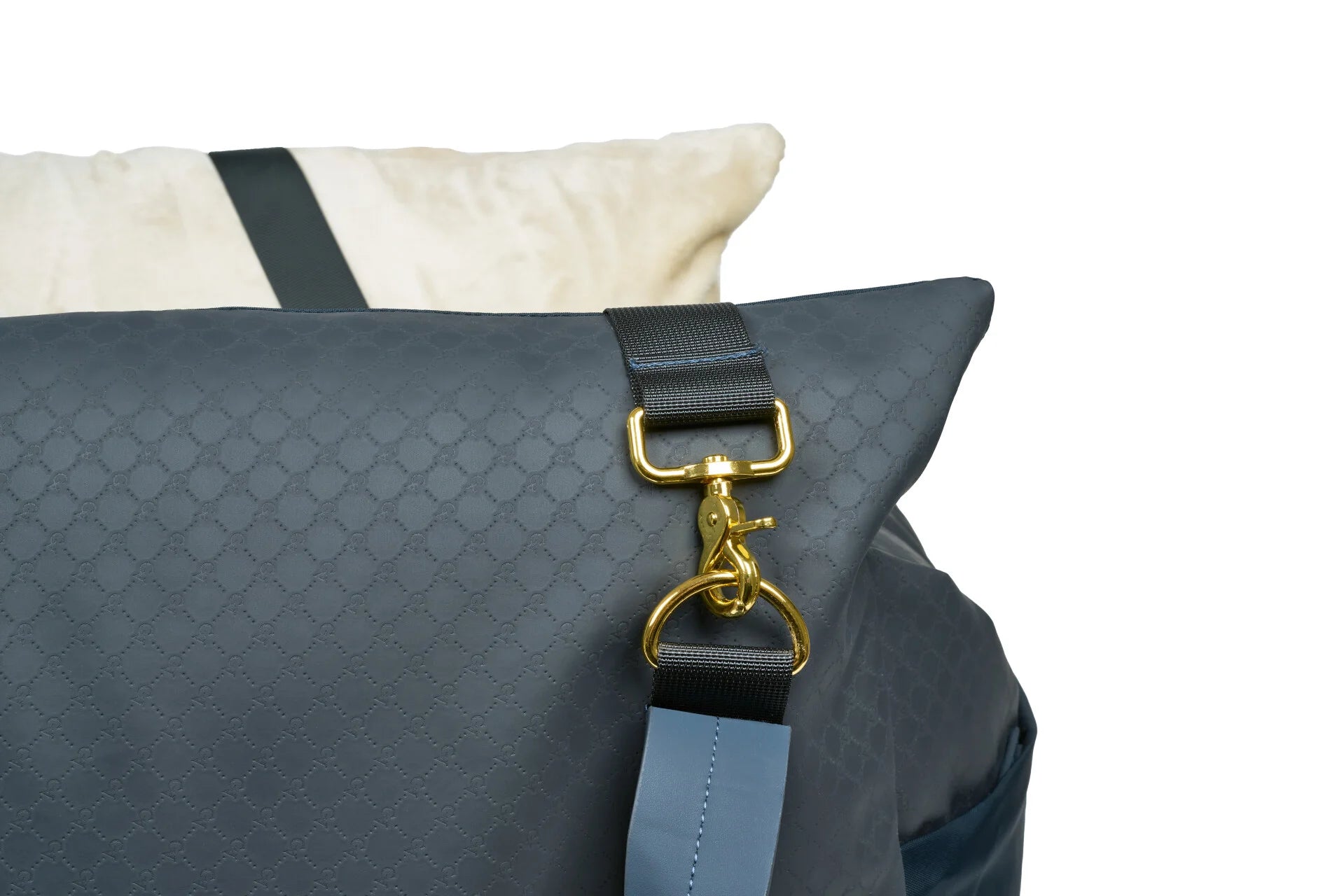 LUXURY DOG CAR SEAT NAVY BLUE XL BILSETE
