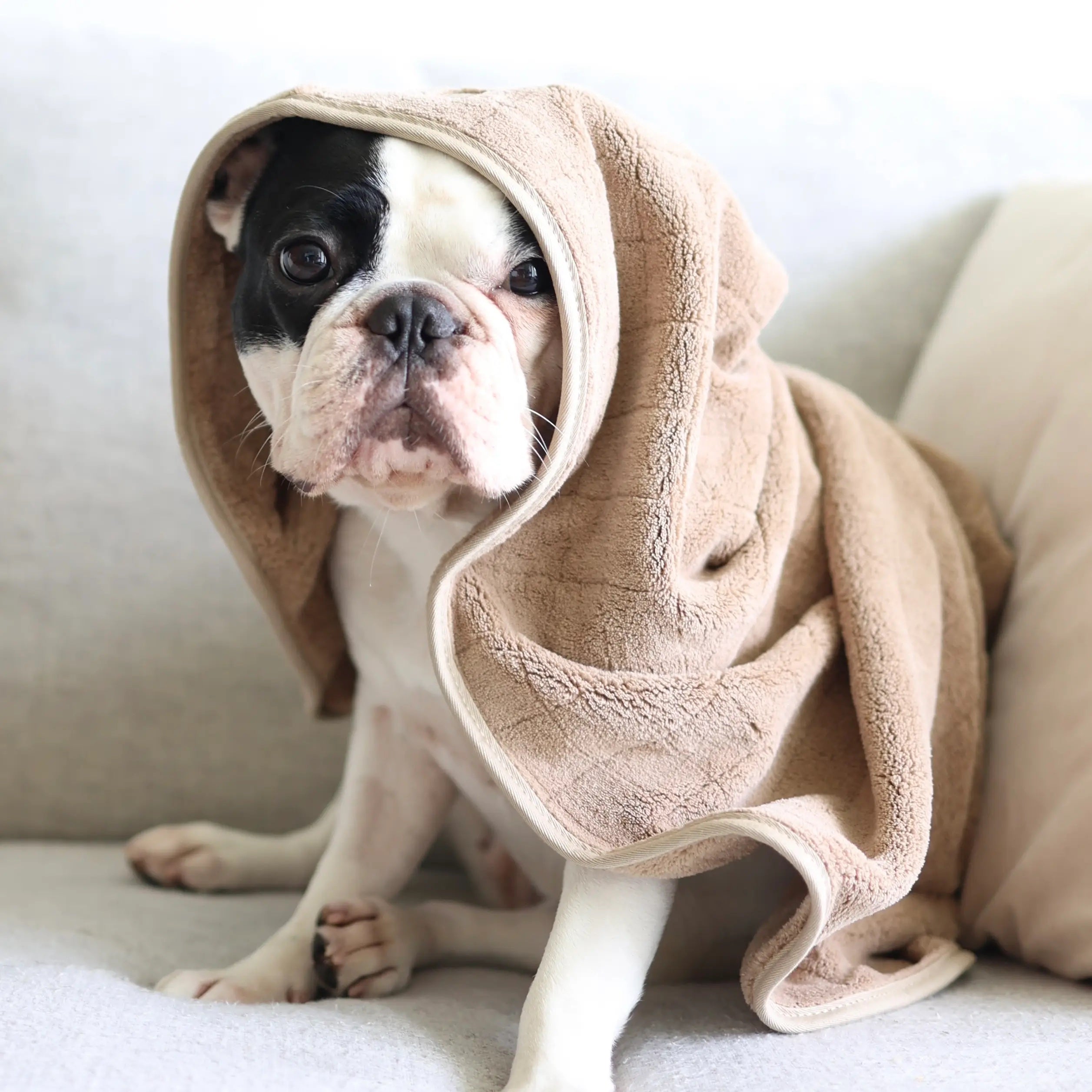 SOFT FLEECE TOWEL TAN