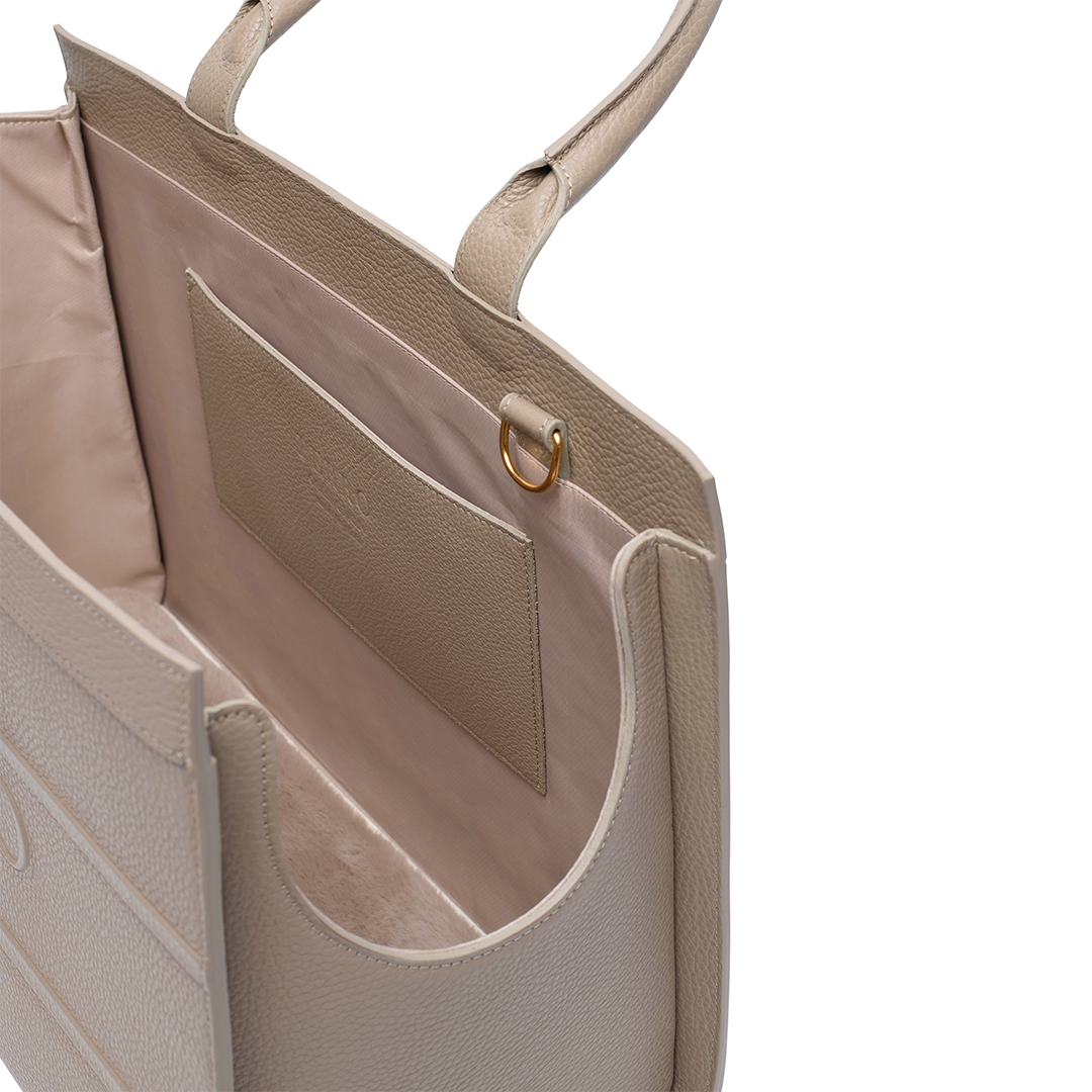 BEIGE CITY BAG