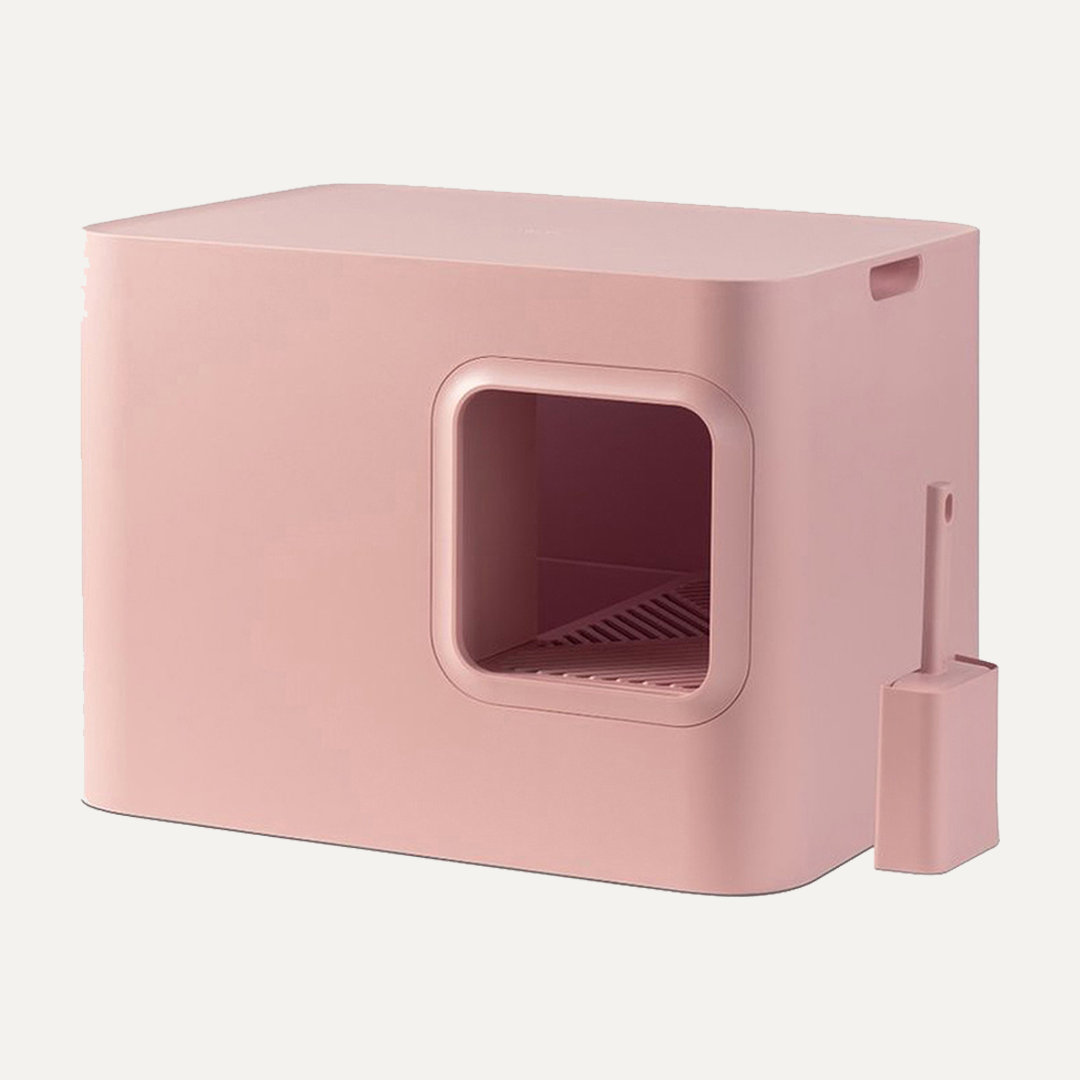 DOME CAT LITTER BOX PINK