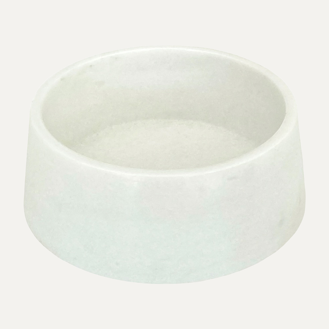 MARBLE BOWL CRYSTAL WHITE