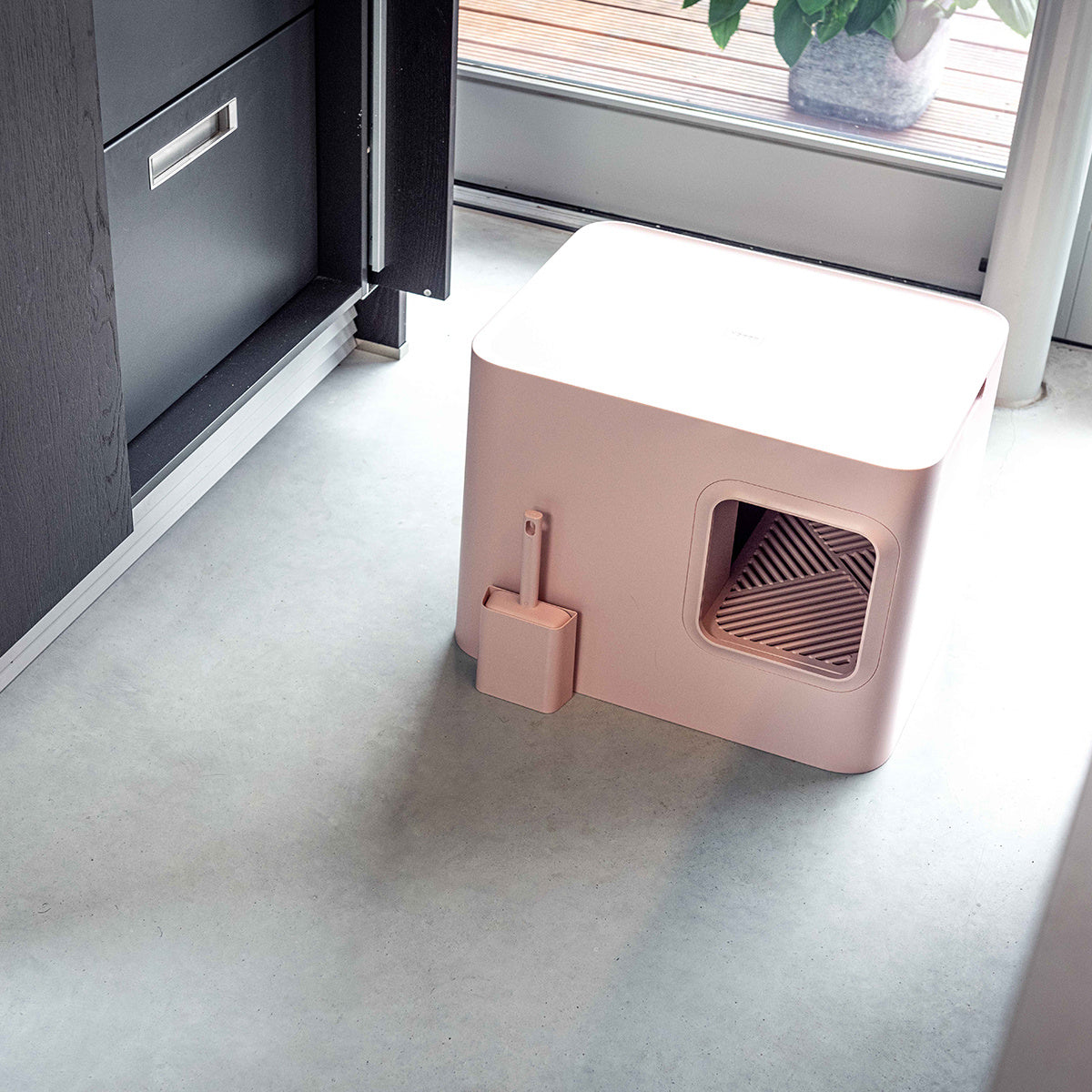DOME CAT LITTER BOX PINK