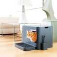 Load image into Gallery viewer, DOME PLUS CAT LITTER BOX GREY
