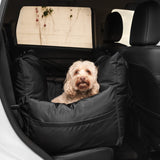 BOUCLÉ ALL BLACK LUXURY CAR SEAT - PRECIOUS PET