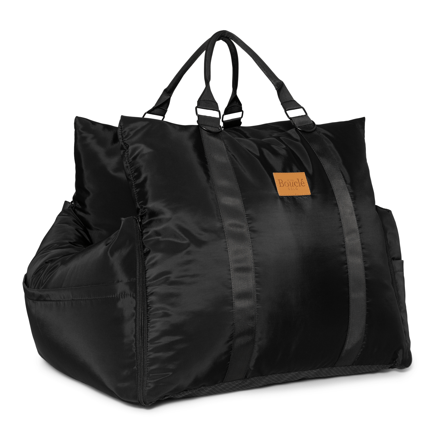 BOUCLÉ ALL BLACK LUXURY CAR SEAT - PRECIOUS PET