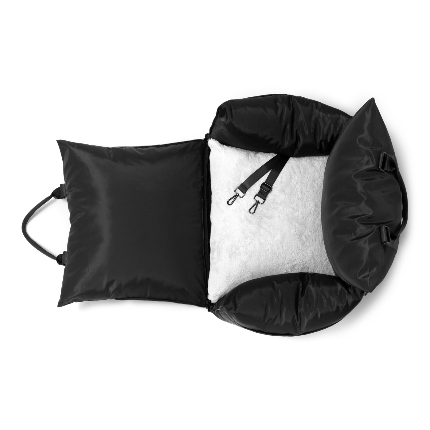 BOUCLÉ ALL BLACK LUXURY CAR SEAT - PRECIOUS PET