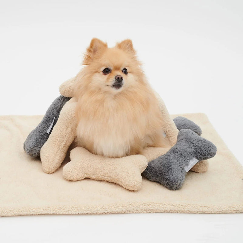 FLUFFY DOG BLANKET SAND - PRECIOUS PET