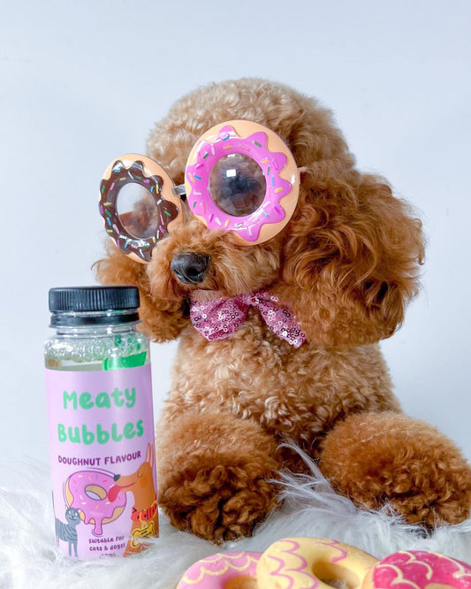 Meaty bubbles with PB for dogs