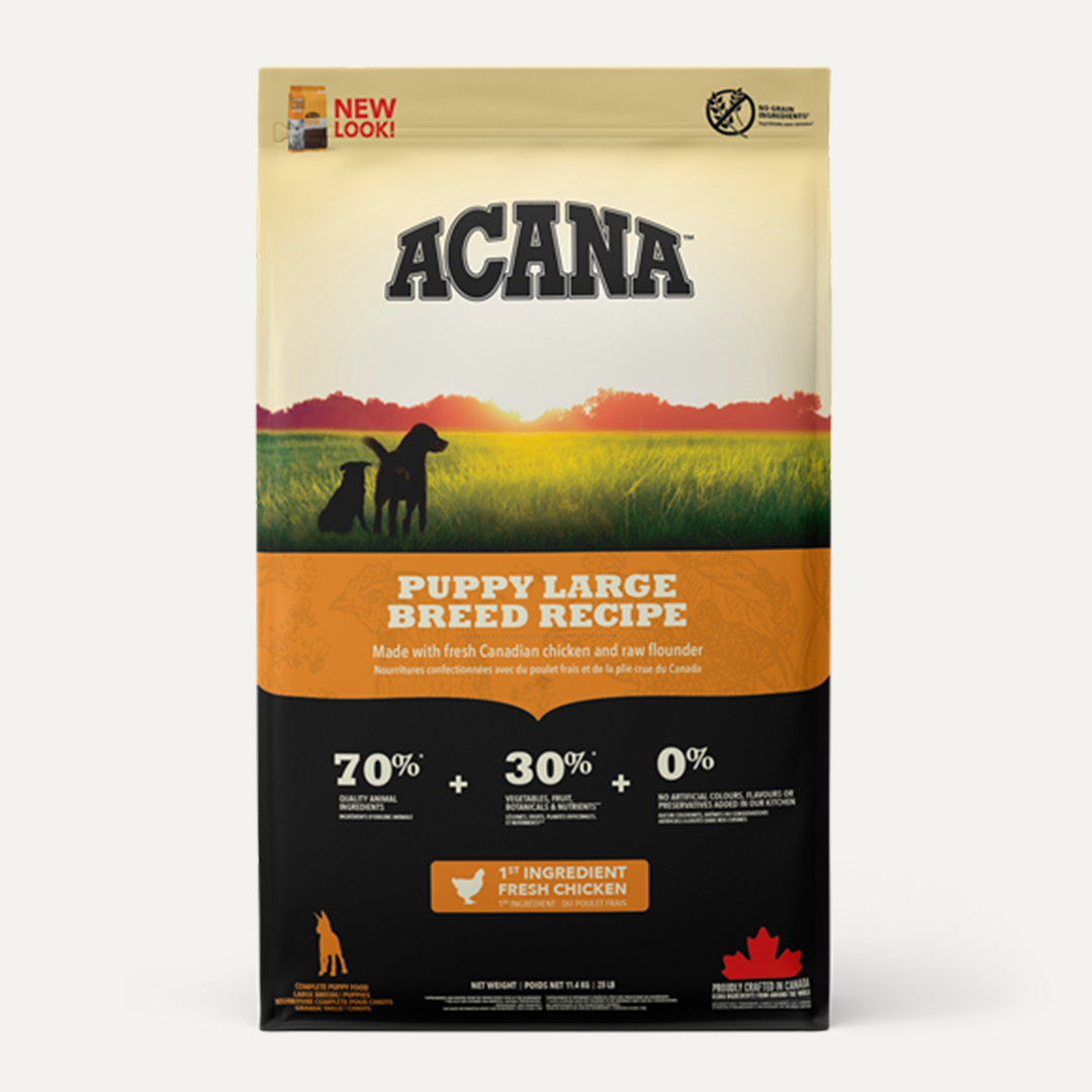 Acana Puppy Large Breed dog food is perfect for puppies to grow strong and healthy.