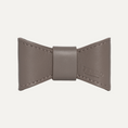 Load image into Gallery viewer, TAUPE LEATHER BOWTIE
