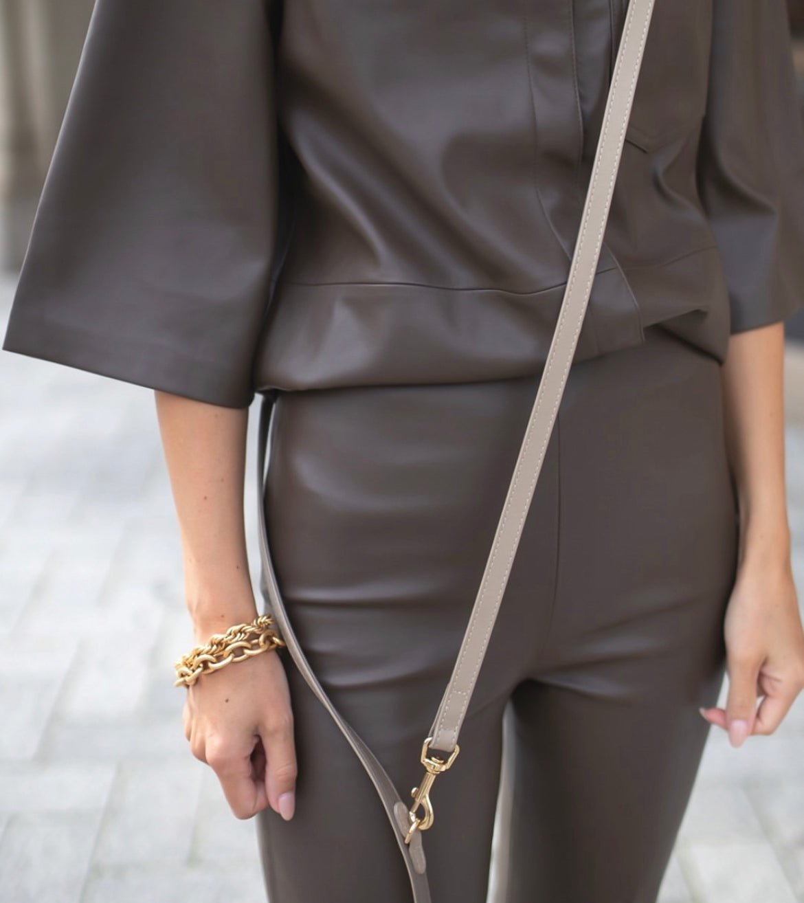 BEIGE LEASH - PRECIOUS PET