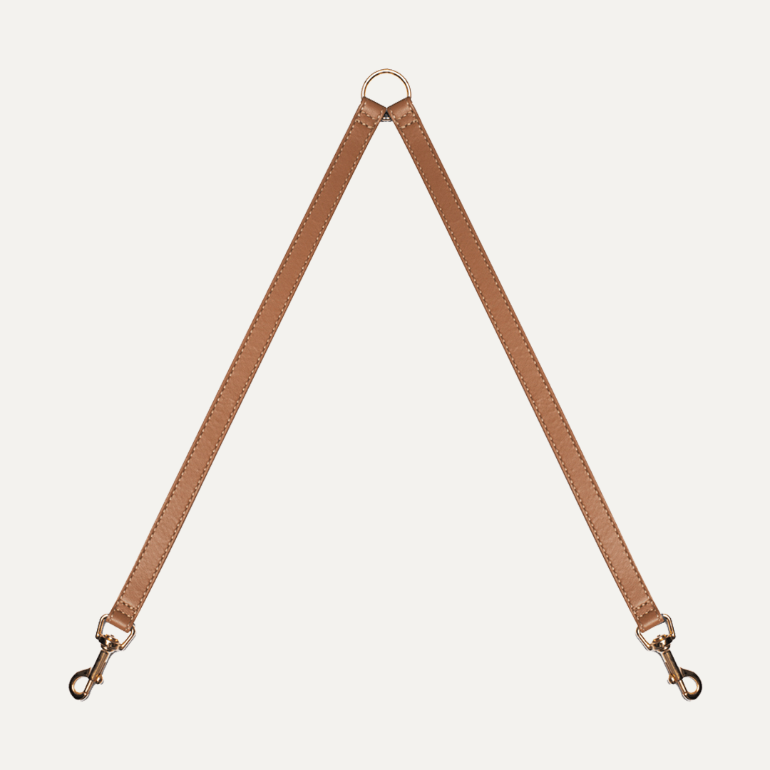 CARAMEL DUAL LEASH - PRECIOUS PET