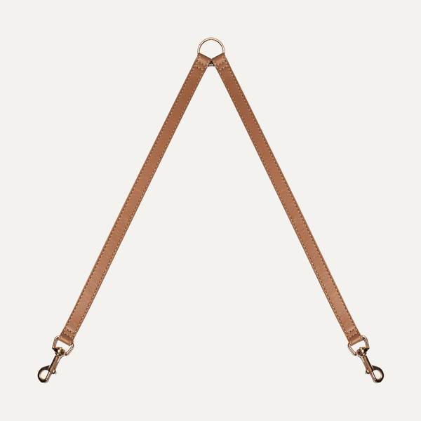 CARAMEL DUAL LEASH - PRECIOUS PET