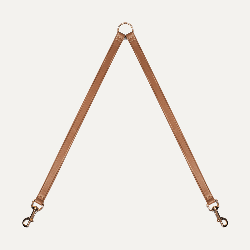 CARAMEL DUAL LEASH - PRECIOUS PET