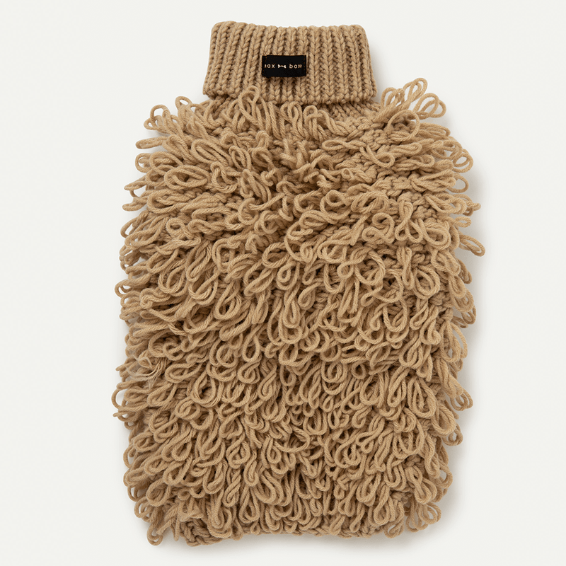 CURLY KNIT JUMPER SAND - PRECIOUS PET