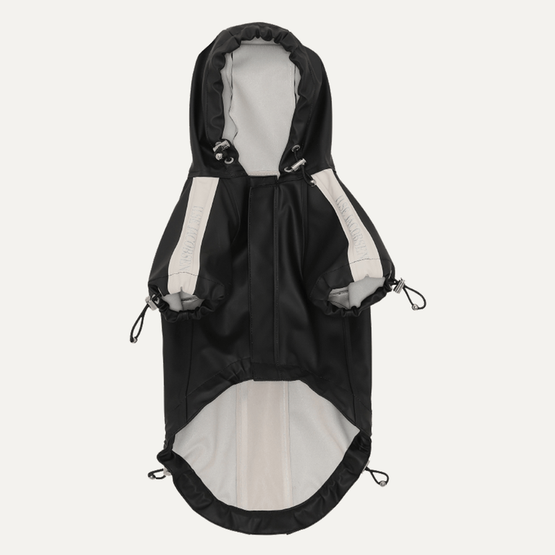 DOG RAIN JACKET BLACK - PRECIOUS PET