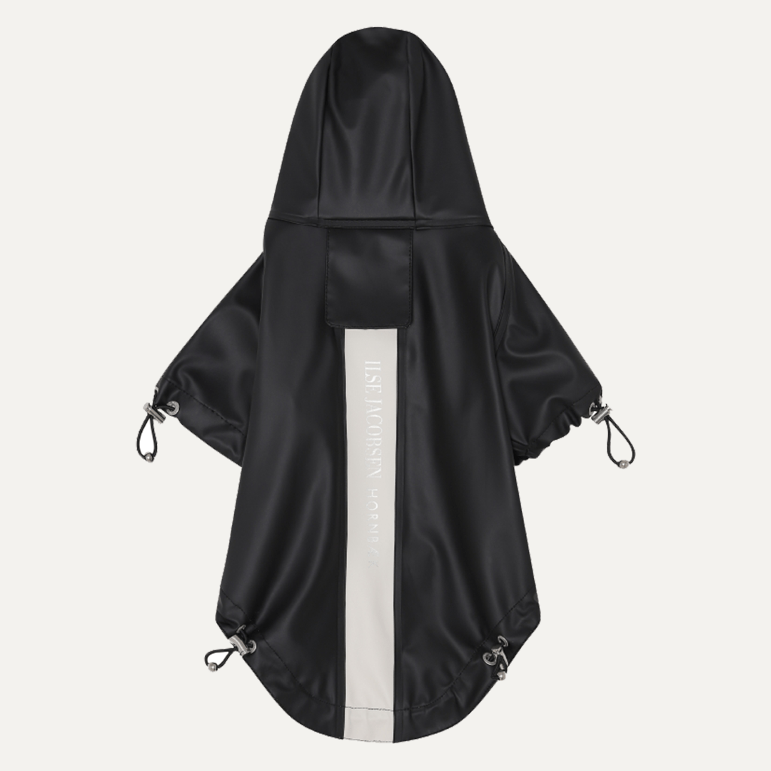 DOG RAIN JACKET BLACK - PRECIOUS PET