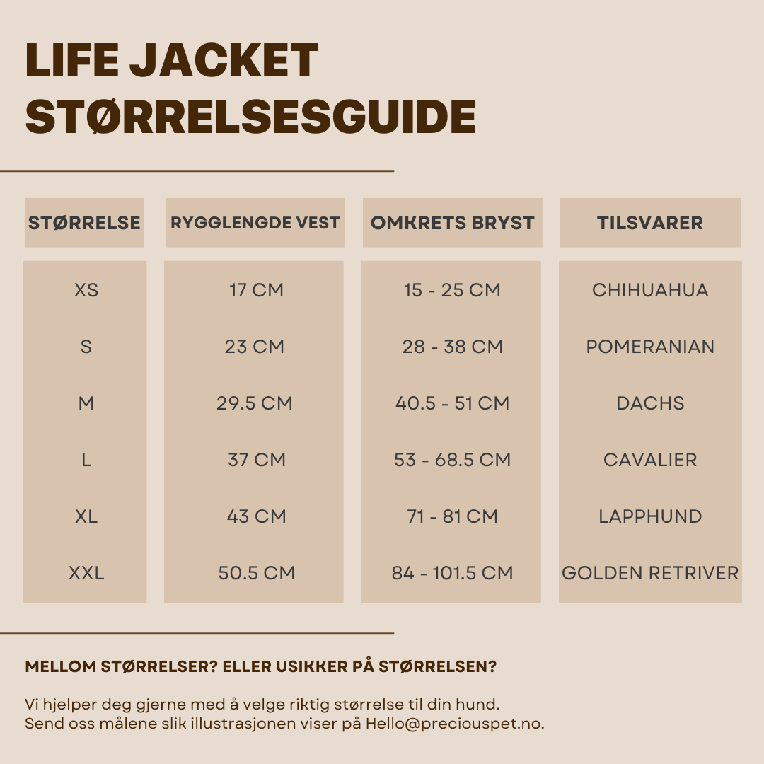 LIFE JACKET BLACK - PRECIOUS PET