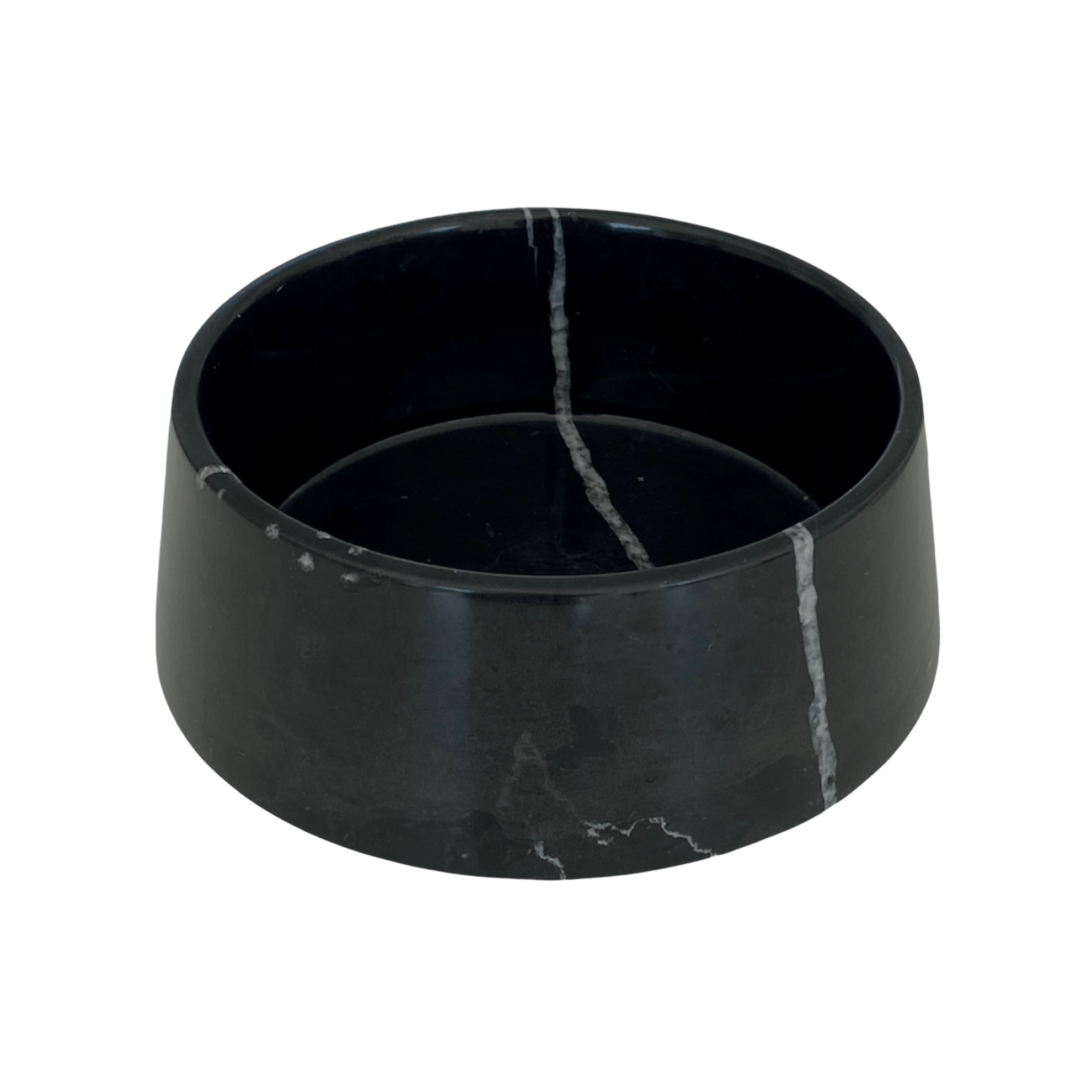 MARBLE BOWL BLACK - PRECIOUS PET