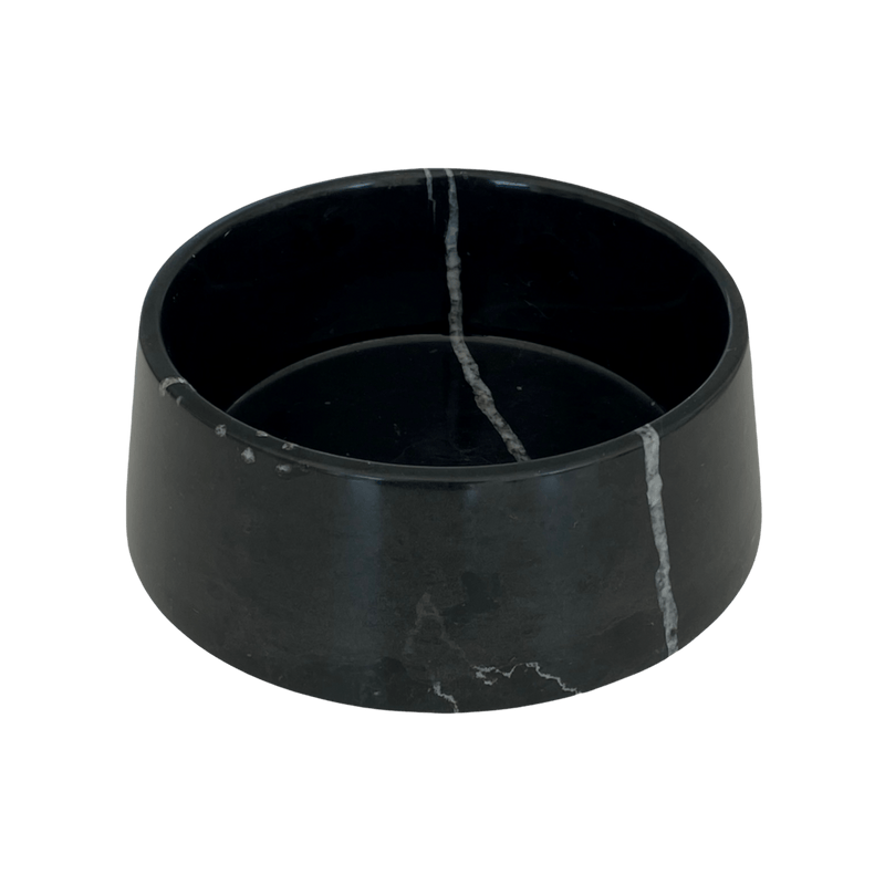 MARBLE BOWL BLACK - PRECIOUS PET