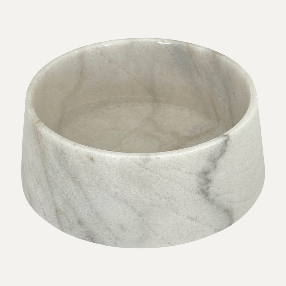 MARBLE BOWL CARRARA WHITE - PRECIOUS PET