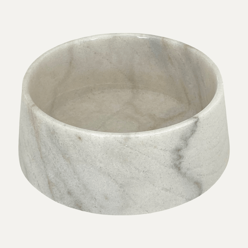 MARBLE BOWL CARRARA WHITE - PRECIOUS PET