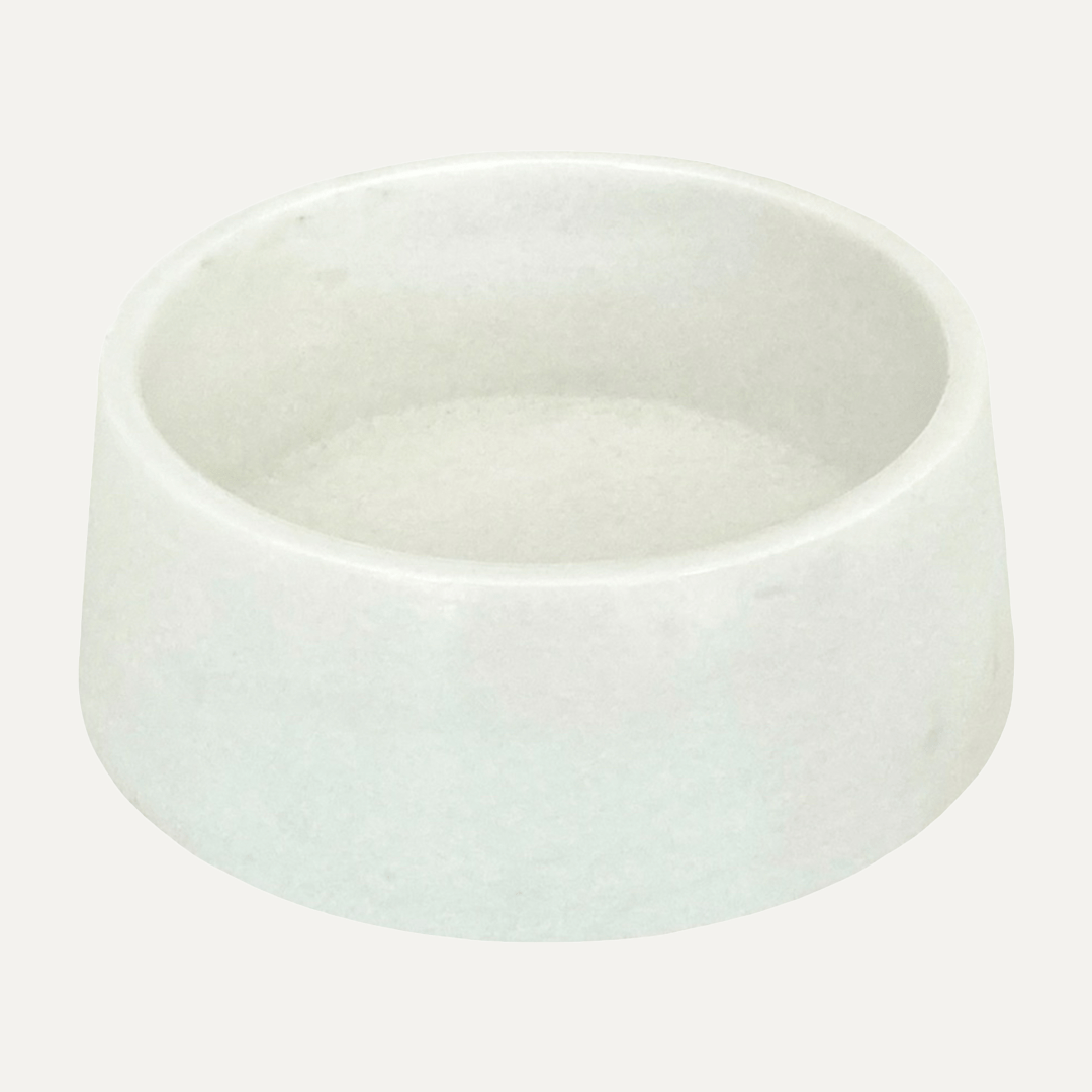 MARBLE BOWL CRYSTAL WHITE - PRECIOUS PET
