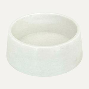 MARBLE BOWL CRYSTAL WHITE - PRECIOUS PET