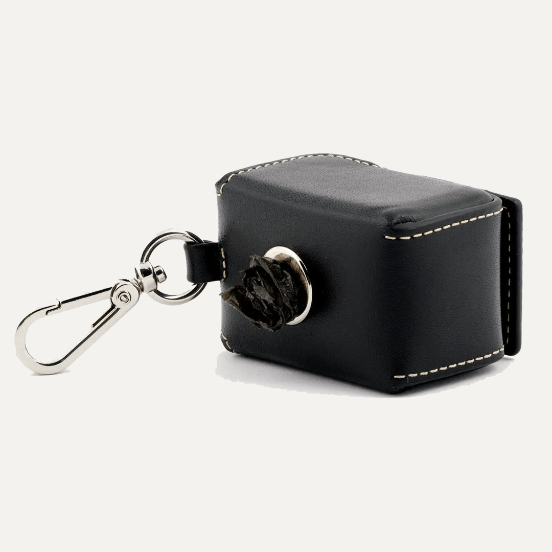 POOP BAG HOLDER SMOOTH NOIR - PRECIOUS PET