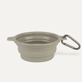 RUBBER TRAVEL BOWL LIGHT GREY - PRECIOUS PET