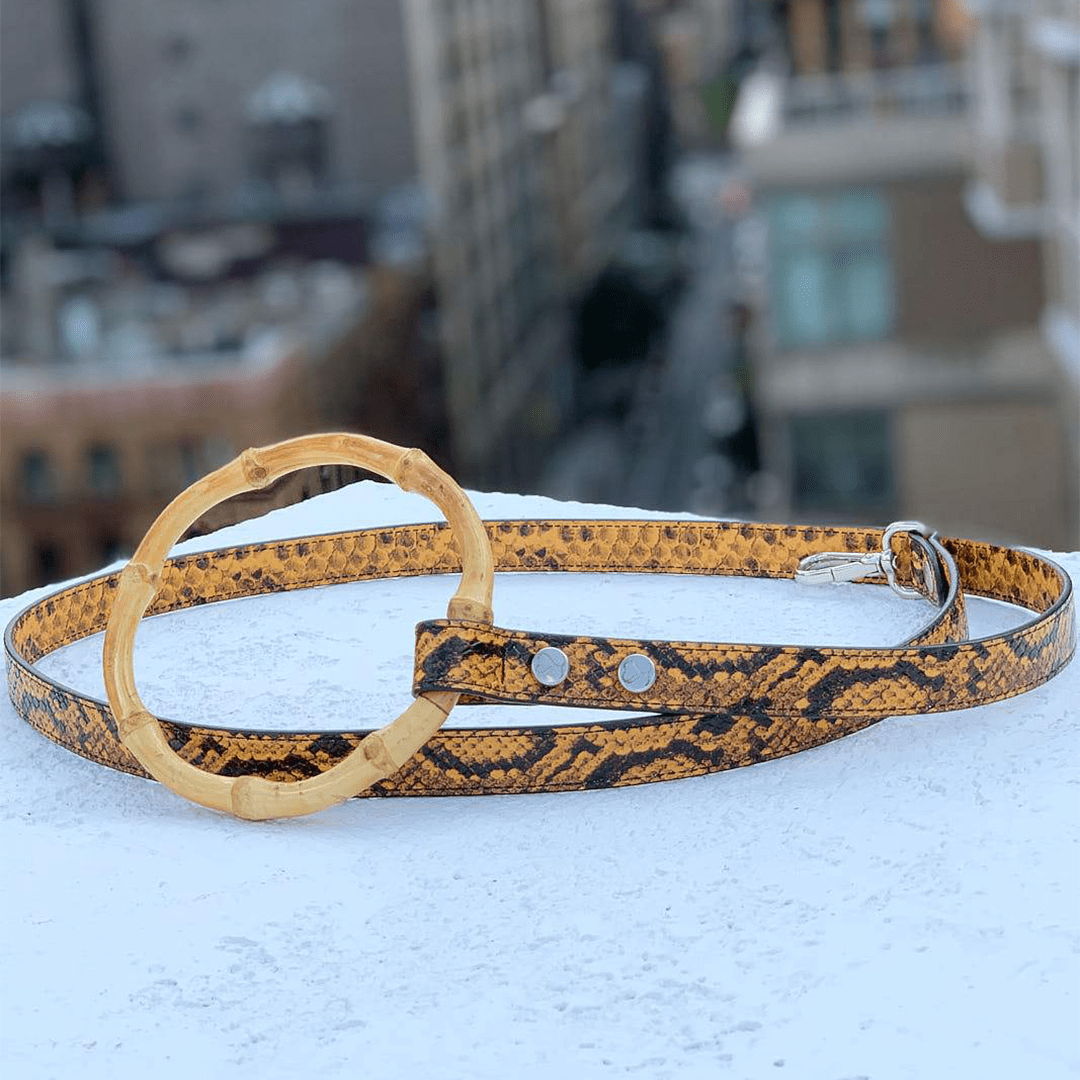 SASHA LEASH YELLOW & BLACK - PRECIOUS PET