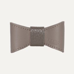 TAUPE LEATHER BOWTIE SPECIAL EDITION - PRECIOUS PET