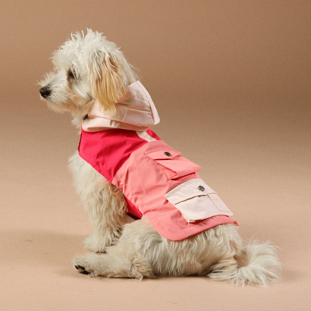WEATHER READY PARKA CORAL - PRECIOUS PET
