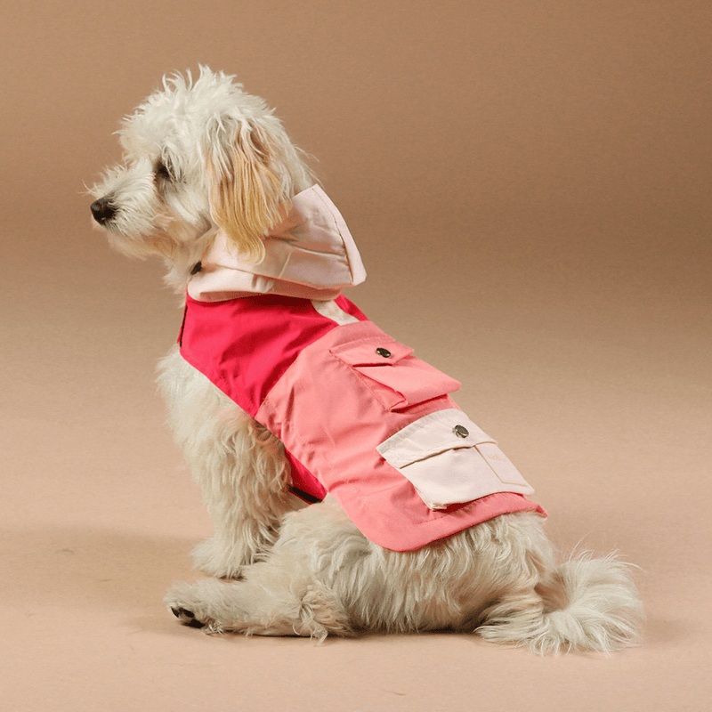 WEATHER READY PARKA CORAL - PRECIOUS PET