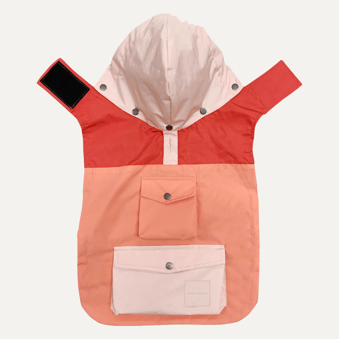 WEATHER READY PARKA CORAL - PRECIOUS PET